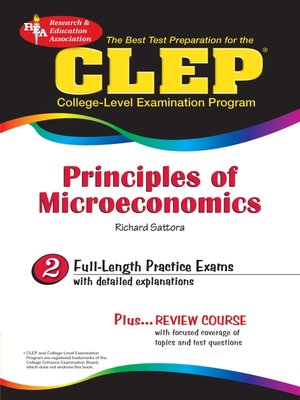 cover image of CLEP Principles of Microeconomics